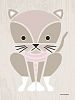 Oopsy Daisy Canvas Wall Art Modern Animals Kitty by Sass and Peril, 18 by 24-Inch