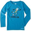 Life is Good Youth Game On Soccer Crusher Scoop Tee
