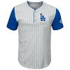 Los Angeles Dodgers Pinstripe Henley T-Shirt