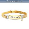 Love For My Daughter Personalized Diamond Bracelet Short Title (provided)
