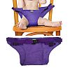Elufly Outdoor Portable Travel High Chair Booster Baby Seat with Straps Toddler Safety Harness Shopping Cart Safety Strap (Purple)