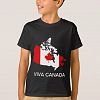 Canada map and flag T-shirt