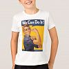 Vintage Rosie The Riveter We Can Do It WWII Art T-shirt