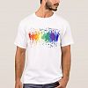 CUSTOMIZE RAINBOW PAINT SPLASH DRIPS GAY PRIDE T-shirt
