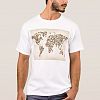 Cats Map of the World Map T-shirt
