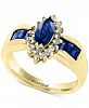 Royale Blue by Effy Sapphire (1-1/4 ct. t. w. ) and Diamond (1/5 ct. t. w. ) Ring in 14k Gold