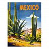 Mexico Vintage Poster Restored Postcard