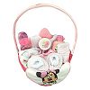 Newborn Baby Gift Basket/ Set For Girls, (0-6 Months), 11 Piece Bundle Filled Basket of Baby Gift Items, Perfect ideas for Birthdays, Easter, Christmas, Get Well, or Other Occasion!