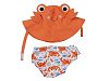 Zoocchini Swim Diaper and Sun Hat Set Crab- 6-12m, Medium