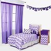 Bacati Mix and Match 4-Piece Toddler Bedding Set, Purple