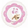 Anagram Boofle it's a Girl Round Foil Balloon (18in) (Multicolored)