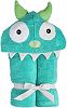 Yikes Twins Child Hooded Towel - Turquoise Monster by Yikes Twins