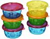 Learning Curve Canada Ltd The First Years Take & Toss 8 Oz Bowls With Lids - 7 Pack, Colours May Vary