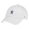 New York Yankees Base Runner Micro Logo Clean Up Cap - White