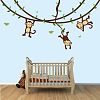 Monkey Wall Decal for Baby Nursery or Kid's Room