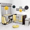 Bacati Ikat Yellow/grey Dots/giraffe 4 Crib Set with 2 Muslin Blankets