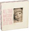 Primitives By Kathy All That Awesome Box Frame in Pink, 10 X 10 by Primitives By Kathy