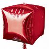 Anagram Supershape Cubez Foil Balloon (One Size) (Red)