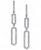 Diamond Geometric Drop Earrings (1/3 ct. t. w. ) in 14k White Gold