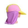 Utter Beach Baby Sun Protection Hat UPF 50+ Baby Boy Girl Cap Baby Swimming Protection Cap (B(0-24M), Yellow Pink Purple)