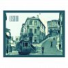 Vintage Travel Lisbon Portugal Tram Narrow Street Postcard