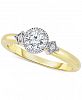 Diamond Bezel-Set Engagement Ring (1/2 ct. t. w. ) in 14k Gold