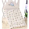 KAKA(TM) Spring and Summer Thin section blankets bamboo fiber /Cotton swaddle Cute pattern /Nursery swaddling blankets- Blue (31.5*31.5 inch )