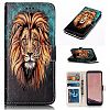 Galaxy S8 Plus Case, Ratesell Relief Holster PU Leather Flip Foil Magnetic Protective Shell Wallet Case Cover for Samsung Galaxy S8 Plus with Kickstand (Lion)
