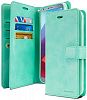 LG G6 Case, [Extra Card & Cash Slots] GOOSPERY® Mansoor Diary [Double Sided Wallet Case] PU Leather Cover [Shockproof] TPU Casing [Drop Protection] for LG G6 [2017], Mint Green