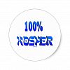 100% kosher Jewish gifts Classic Round Sticker
