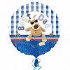 Anagram Boofle Best Dad Design Round Foil Balloon (18in) (Multicolored)