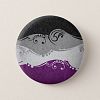 Asexual Ornamental Flag 2 Inch Round Button
