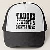 Trucks Cowboys and Country Music Trucker Hat