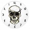 Smiley Skull Reversed Time Large Clock