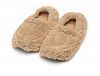 Furry Warmers Fully Microwavable Furry Slippers Beige by Intelex Ltd