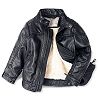 LJYH Boys leather jacket new spring children's collar motorcycle Faux leather zipper coat T4-5