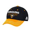 Pittsburgh Penguins Adidas NHL Authentic Pro Locker Room Flex Cap - Black