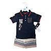 US POLO 2 PIECES BABY SET 12-24 MONTHS (18 MONTHS, NAVY/BEIGE)