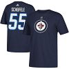 Winnipeg Jets Mark Scheifele Adidas NHL Silver Player Name & Number T-Shirt