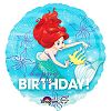 Anagram Ariel Dream Big Birthday 18 Inch Circle Foil Balloon (One Size) (Multicolored)