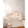 Glenna Jean 4Pc Set (Includes quilt, bumper, cream fitted sheet, crib skirt) - Ava