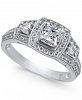 Diamond Halo Ring (3/4 ct. t. w. ) in 14k White Gold