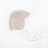LANACARE Organic Wool Baby Cap, no lace, Soft Sand, size 74 (6-9 mo)