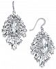 Charter Club Silver-Tone Crystal Cluster Drop Earrings, Created for Macy's