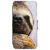 Image Of A Sloth Samsung Galaxy S5 Leather Flip Phone Case