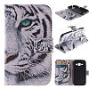 Galaxy G7106 G7102 Wallet Leather Case, Maoerdo [Fierce Tiger] Built-in Card Slots Folio Flip Kickstand Feature Magnetic PU Leather Wallet Case Cover for Samsung Galaxy Grand 2 G7106 G7102