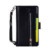 iPhone 6 Wallet Case, SOGOLA [NEW] [9 Card slots] [photo & wallet pocket] Multi-function Premium PU Leather Magnetic Flip Shockproof Zipper Wallet Cover for iPhone 6/6s (Black)