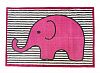 Bacati - Elephants Pink/grey Rug by Bacati