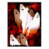 Halloween Ghosts Postcard