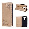 LG V10 Leather Case, EVERGREENBUYING PU Leather H968 / H962 Cases [Flip Wallet][Stand case][Flower Pattern] Folio Flip Pouch Cover Case For LG V10 5.7" Gold